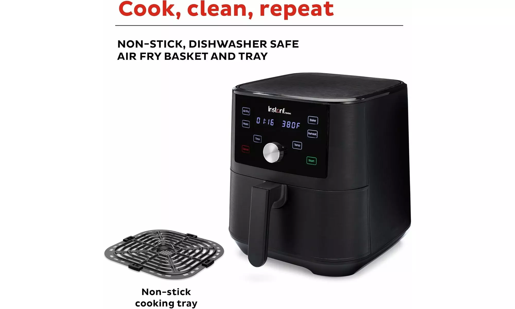 Instant Pot Vortex 6QT Large Air Fryer Oven Combo with over 1900 Recipes - Second Medium