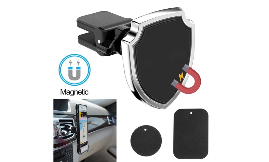 Image 9: Magnetic Car Phone Mount Strong Air Vent Stand Cell Phone Holder Car Mount