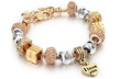 Pandora Inspired 18K Gold Plated 'I Love You' Charm Bracelet-2 Style - Second Medium