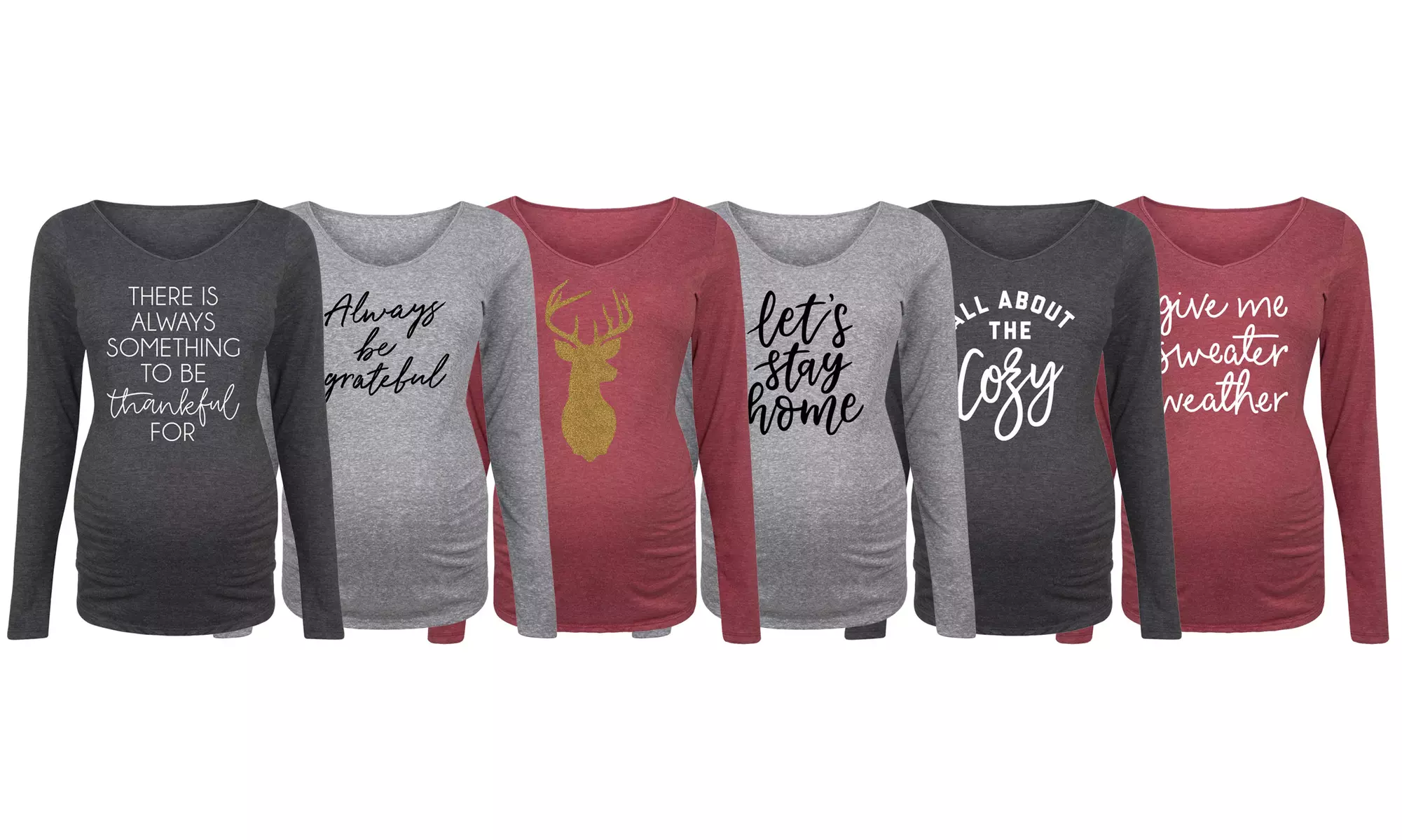 Maternity Essential Fashion Graphic Tops - Primary Image