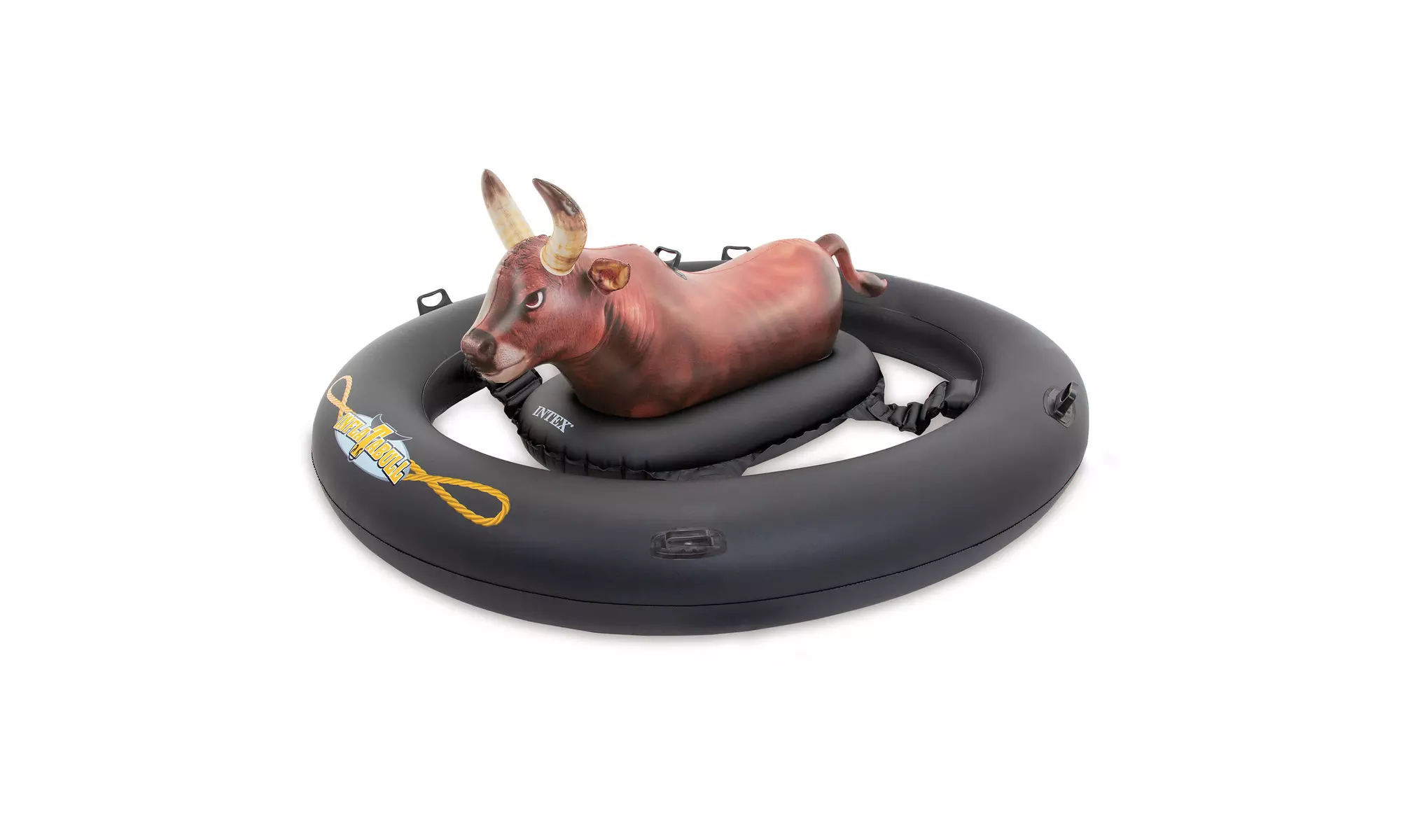 Giant Inflatabull Bull-Riding Inflatable Swimming Pool Float - Primary Image