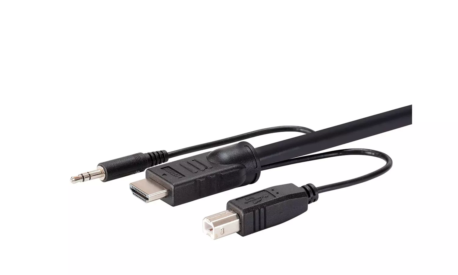 Monoprice Switch Series HDMI USB 3 5mm Audio Combo Cable for KVM Switches 6ft - Second Medium
