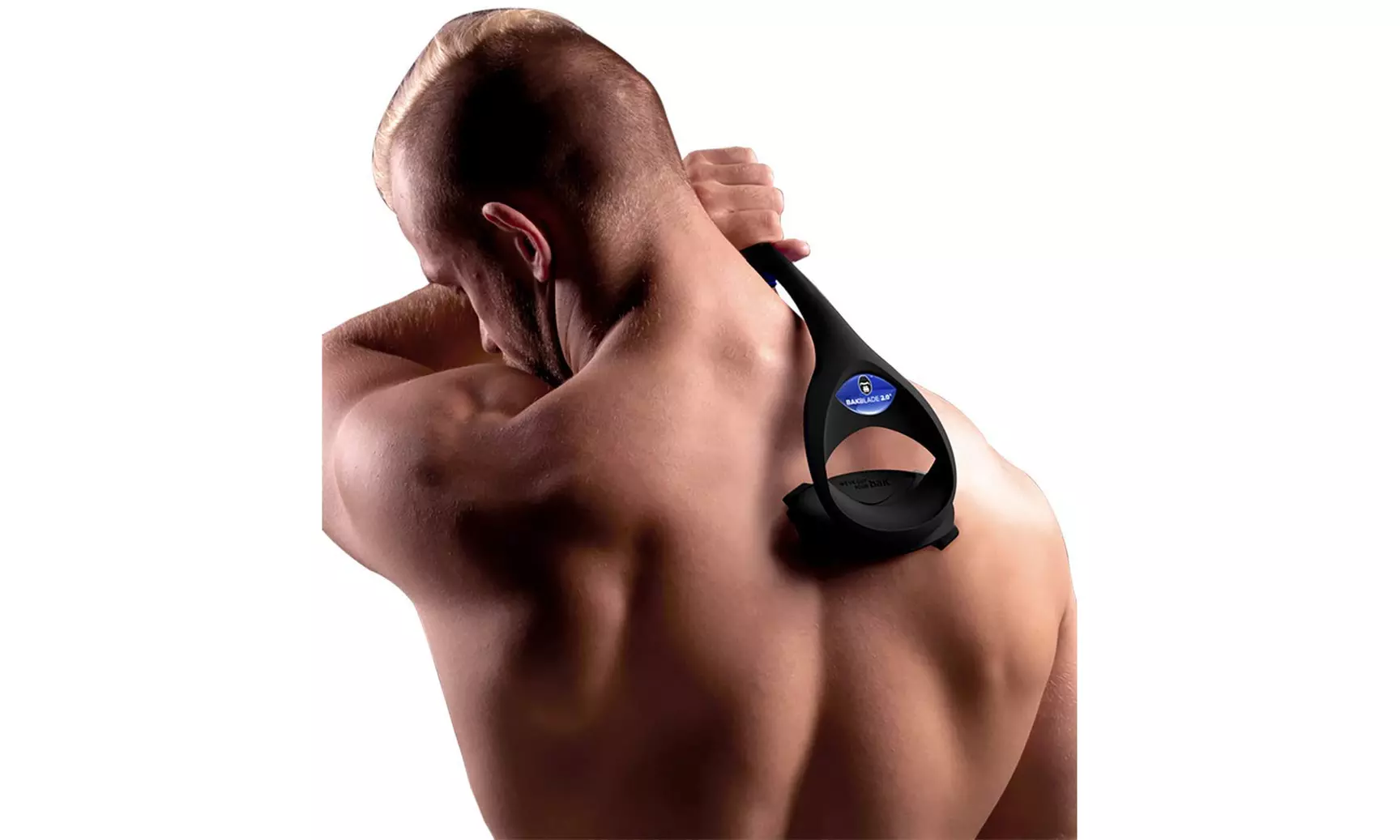 baKblade 2.0 PLUS - Back Hair Removal and Body Shaver (DIY), Ergonomic Handle - Primary Image