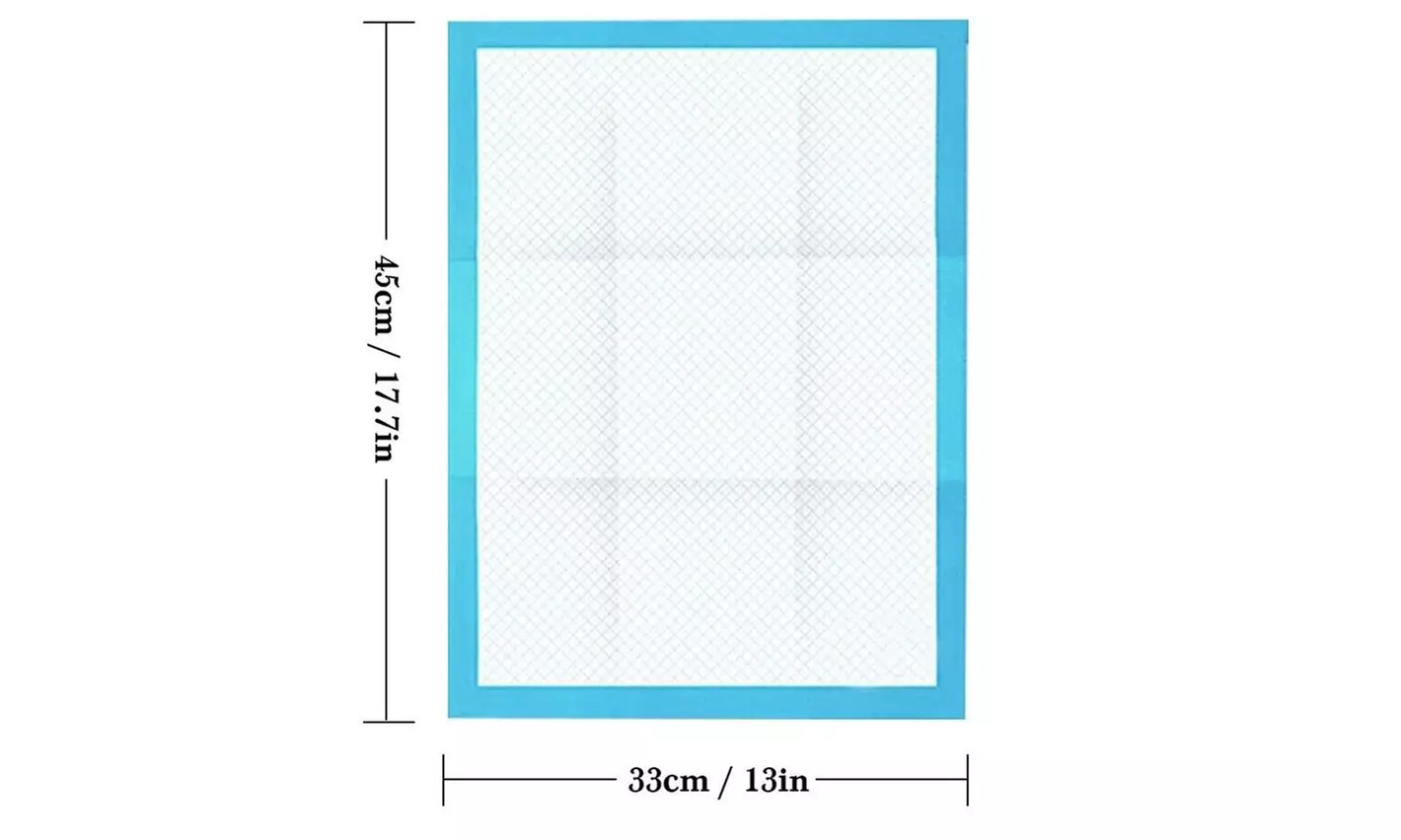 100pcs 17in Pet Diaper Dog Training Pee Pads Disposable Healthy Nappy Toilet Mat