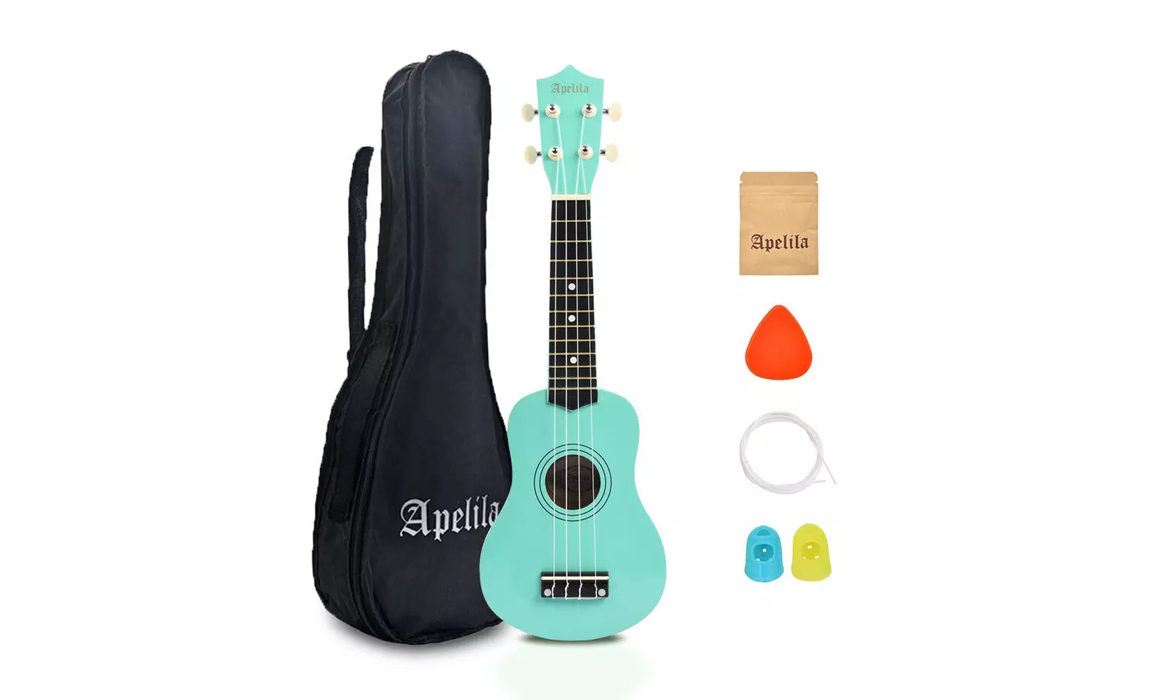 21 inch Apelila Soprano Ukulele Mini Acoustic Guitar Strings Bag Kids Instrument - Second Medium