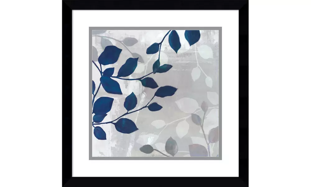 Framed Art Print 'Leaves in the Mist II' by Tandi Venter: Outer Size 17 x 17" - Second Medium