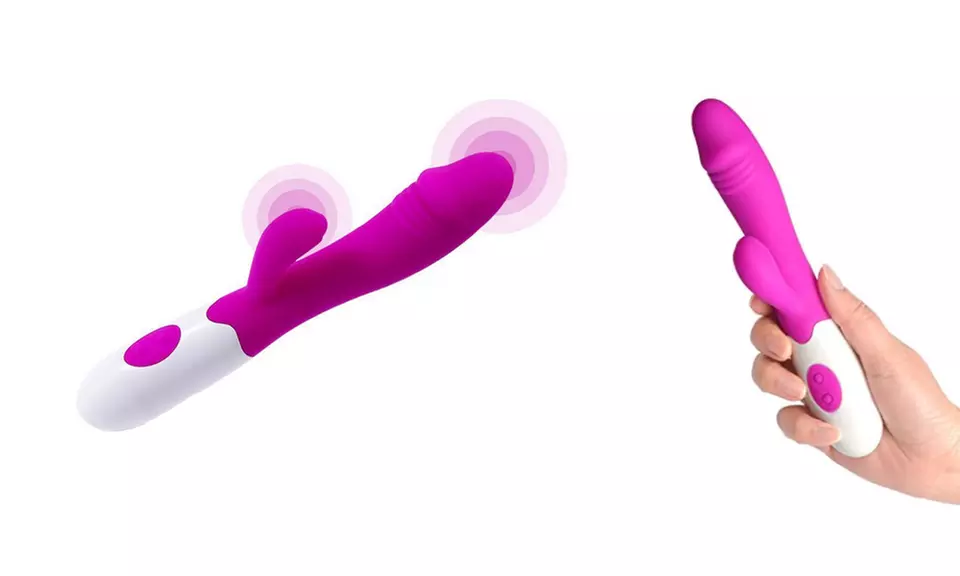 30 Vibrating Modes G-spot & Clitoris Stimulate Dildo Rabbit Vibrator - Primary Image