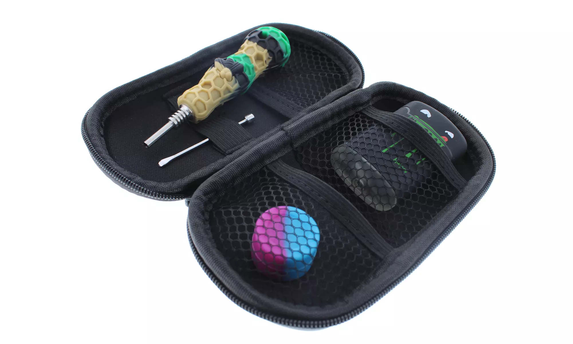 3" Silicone Honey Bee Nectar Collector Kit with Torch & Carrying Case