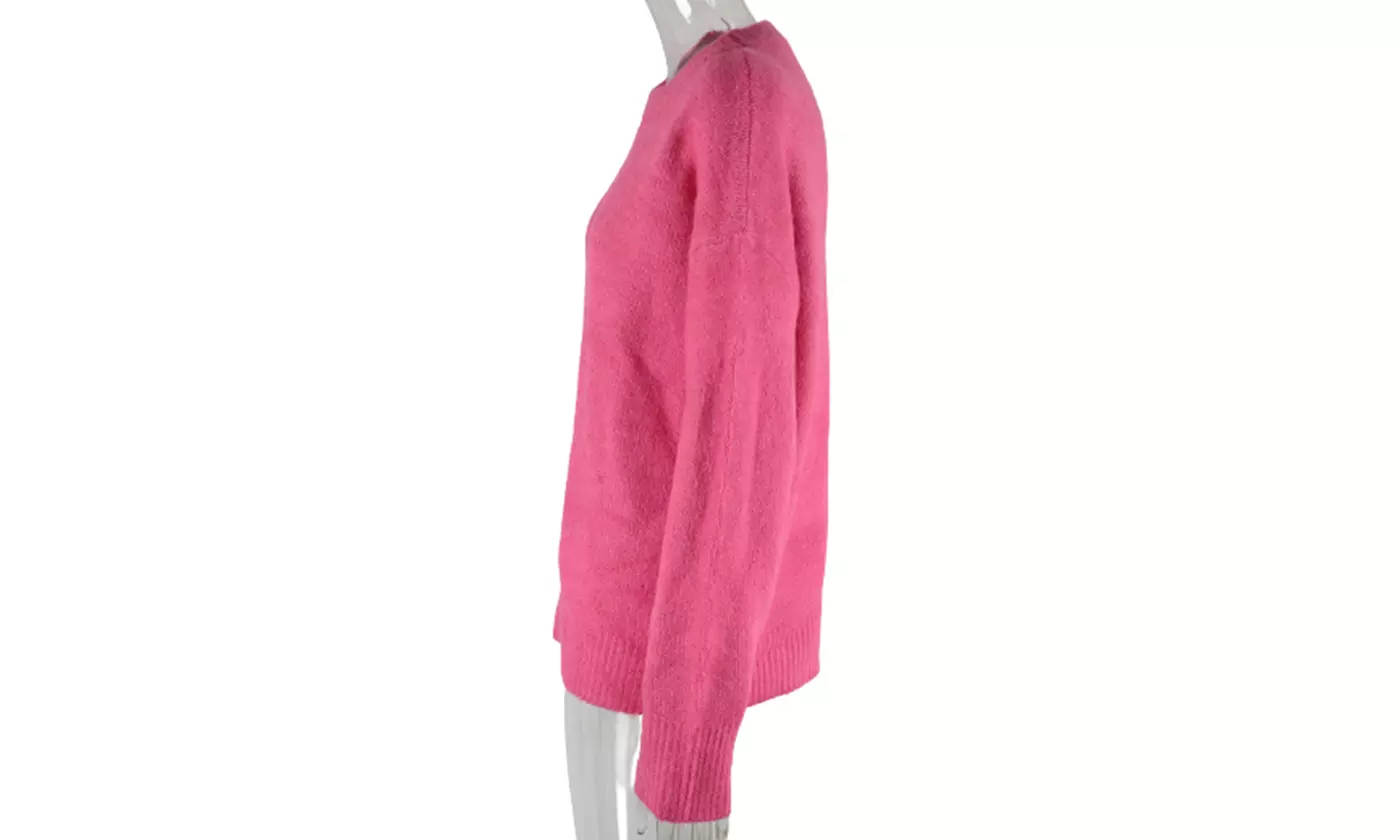 Bohuma Women's Solid Long Sleeve Pullover Sweaters Casual Fall Tunic Sweaters