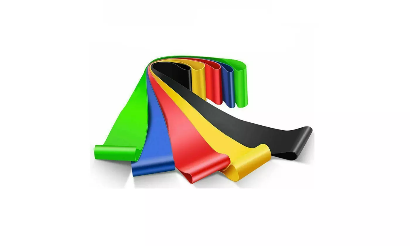New Home-Complete Resistance Bands Exercise Loops Set (5-Piece) - Second Medium