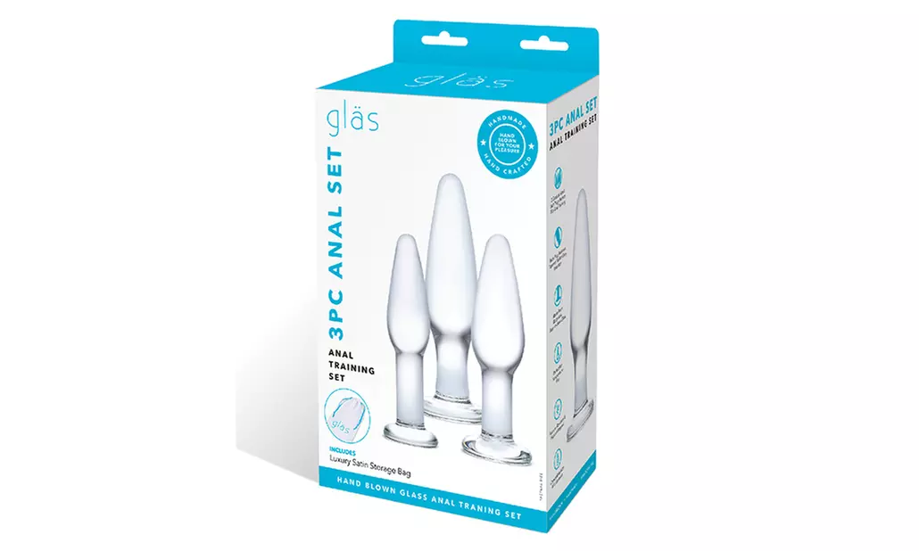 Glas 3 pc Glass Anal Training Kit - Second Medium