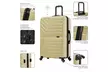 3-Piece InUSA Aurum lightweight hardside spinner Luggage Set 20"/24"/28" - Second Medium