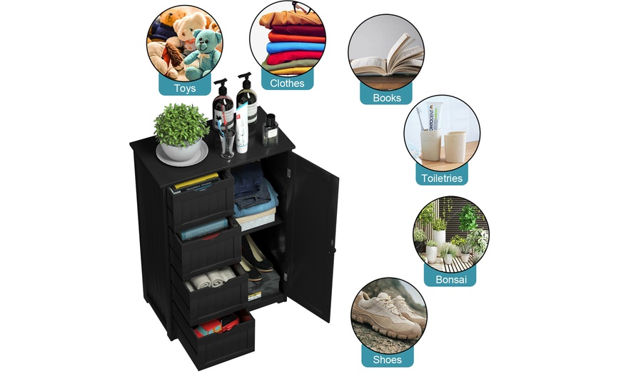 Up To 47% Off On Costway 4 Drawer Freestanding... | Groupon Goods