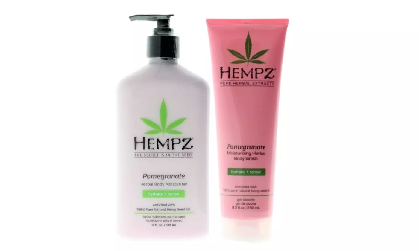 Hempz Pomegranate Herbal Body Choose from-Moisturizer OR Wash (1 OR 2 Pack) - Primary Image