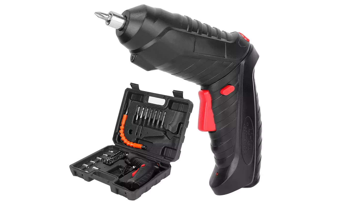JMS 3.6V Cordless Electric Rechargeable Screwdriver Set (49-Piece) - Primary Image