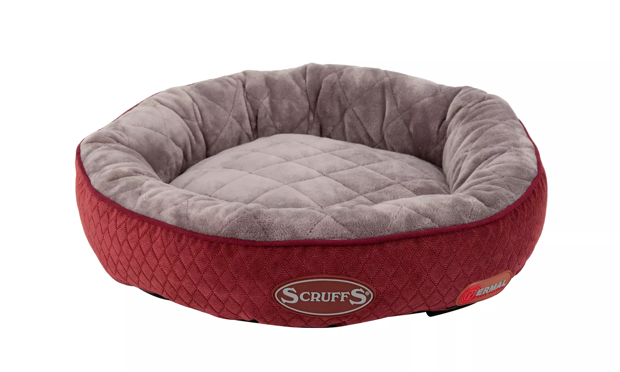 Scruffs Thermal Ring Cat Bed - Burgundy - Second Medium