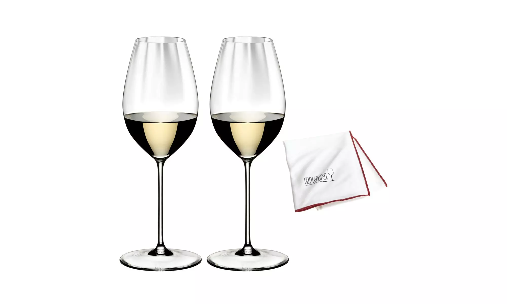 Riedel Performance Sauvignon Blanc Glass (15 oz, 2-Pack) with Polishing Cloth - Primary Image