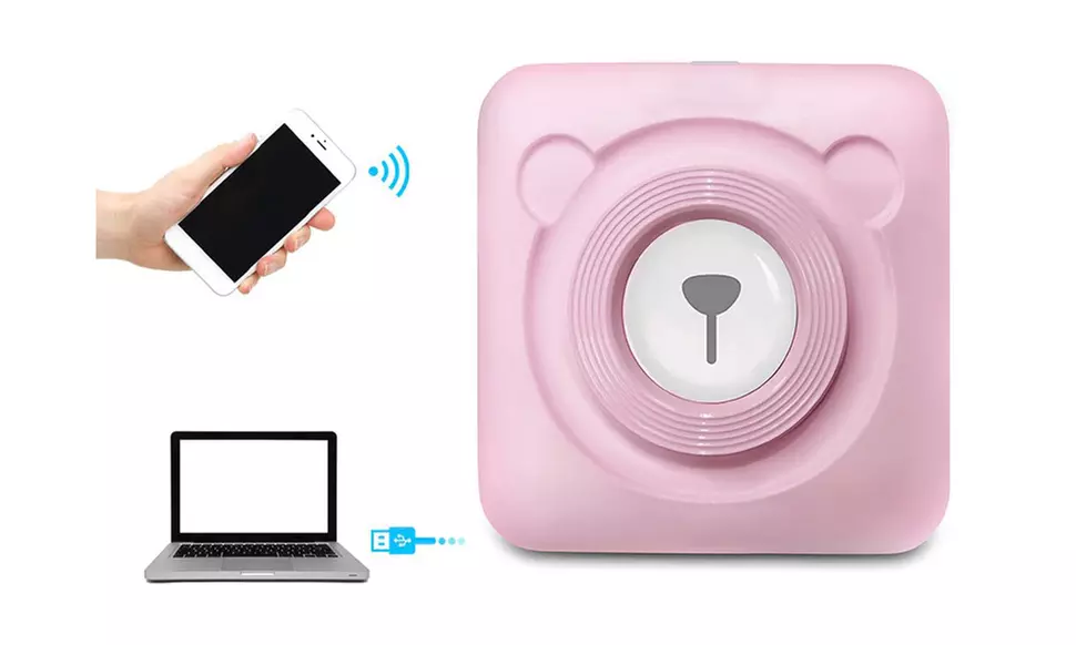 Mini Portable Bluetooth Thermal Printer - Primary Image