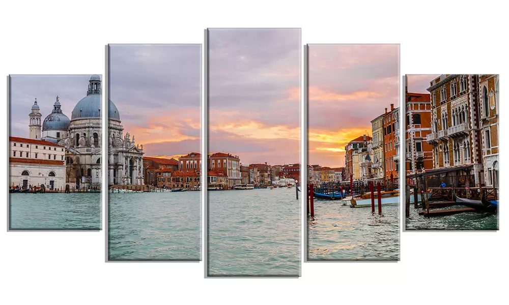 LARGE CITYSCAPE CANVAS ART PRINTS- 60 X 32  - Second Medium