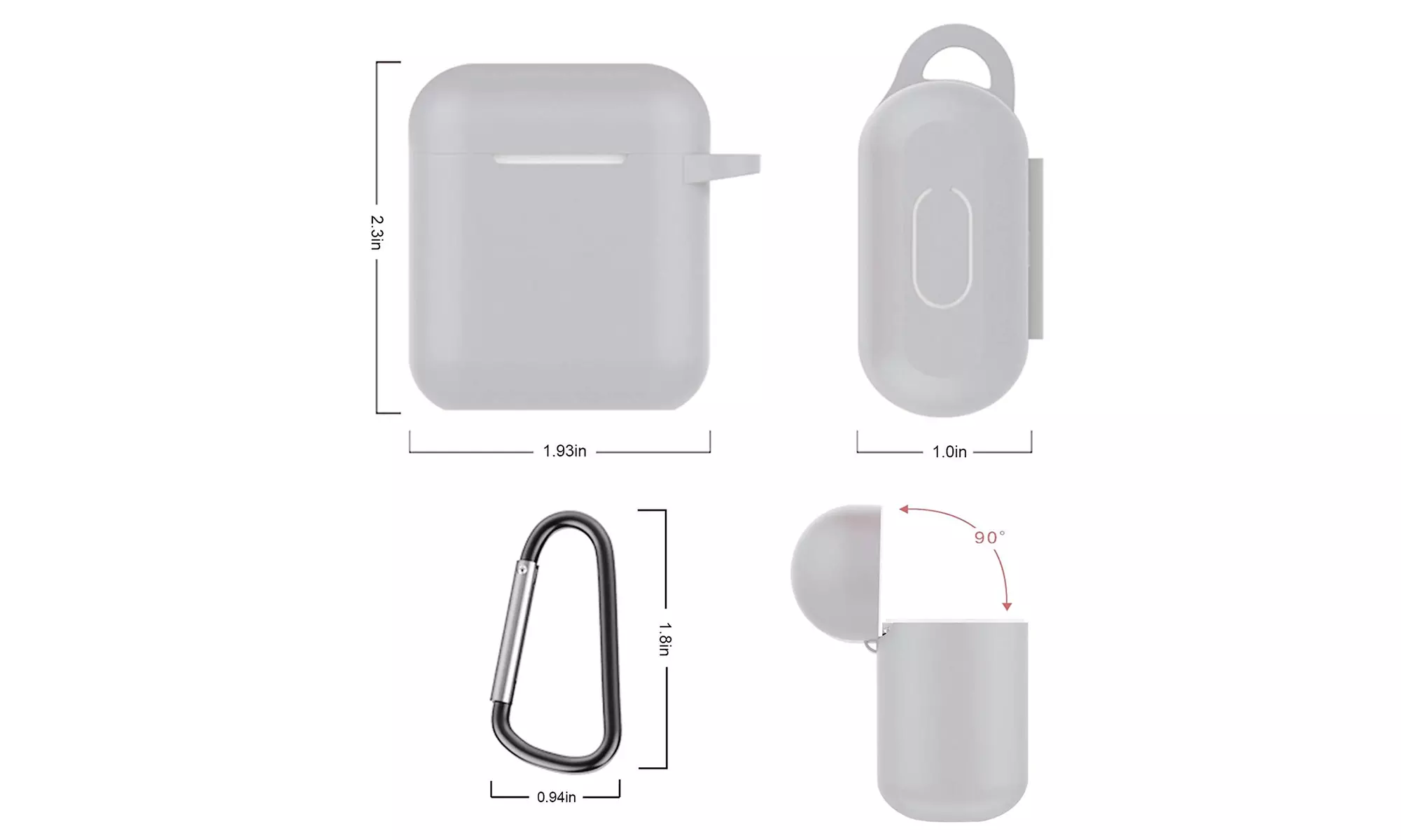 AirPods Silicone Case Cover Protective Skin for Apple Airpod Charging Case