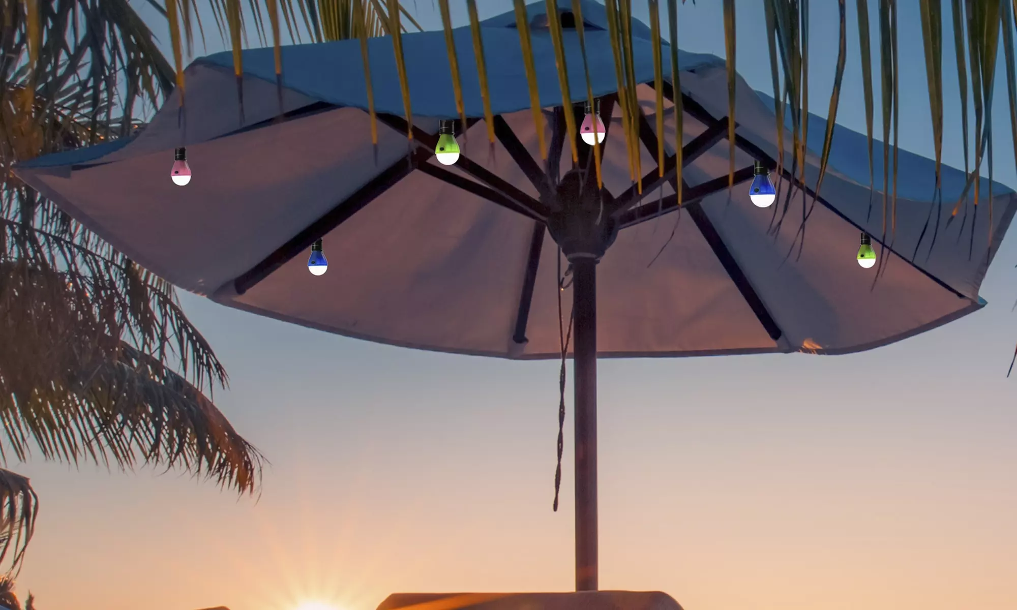 Portable LED Tent Light Bulb- 2 Pack Hanging Lights with 3 Settings and 60 Lumen