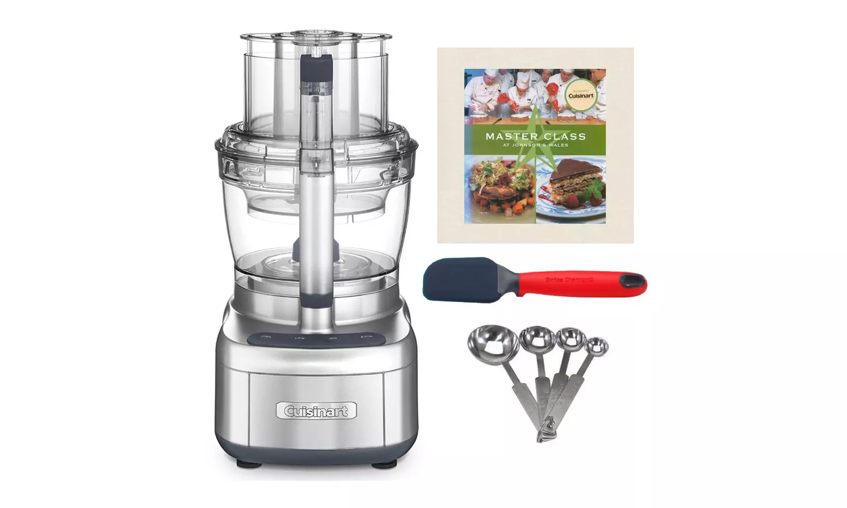 Cuisinart Elemental 13-Cup Food Processor (Silver) with Cookbook Bundle - Primary Image