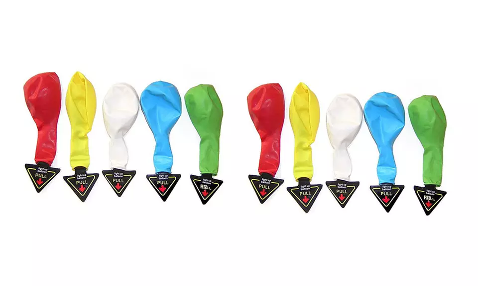 Colorful LED Light-up Balloons, 10 packs/ 20 packs/ 40 packs - Primary Image