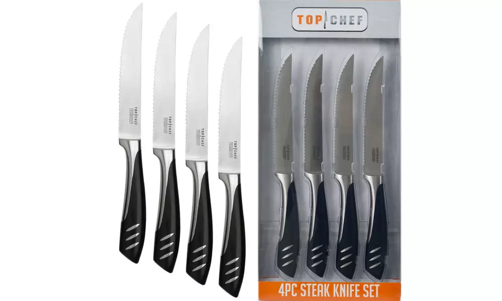 Top Chef 5 inch Stainless Steel Steak Knife Set - 4 Pieces - Primary Image