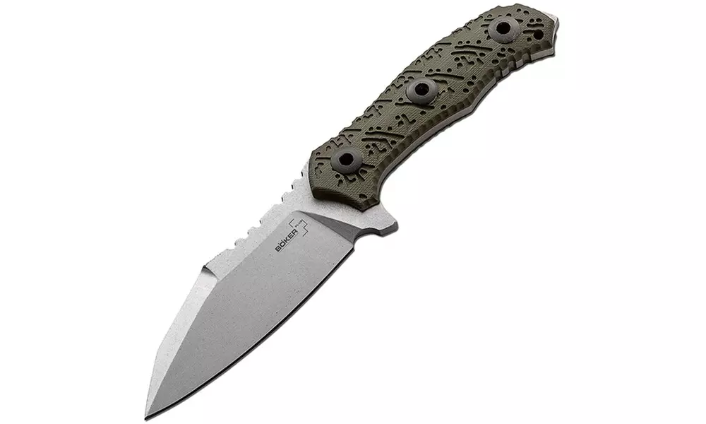 Boker Plus Colubris Plain Edge Knife Olive Green 8.875in - Second Medium