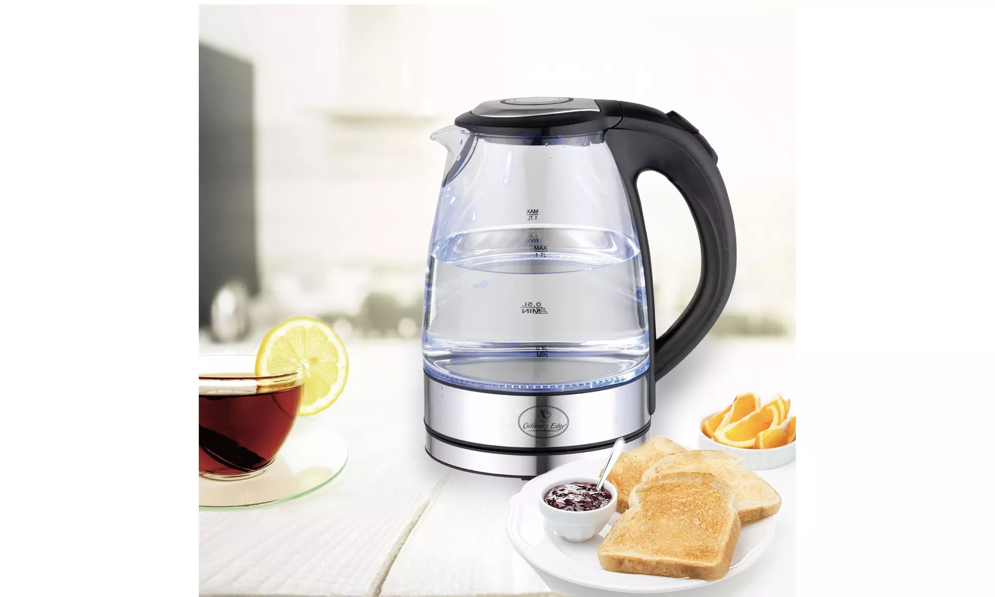 Electric Glass Tea Kettle by Culinary Edge - Primary Image