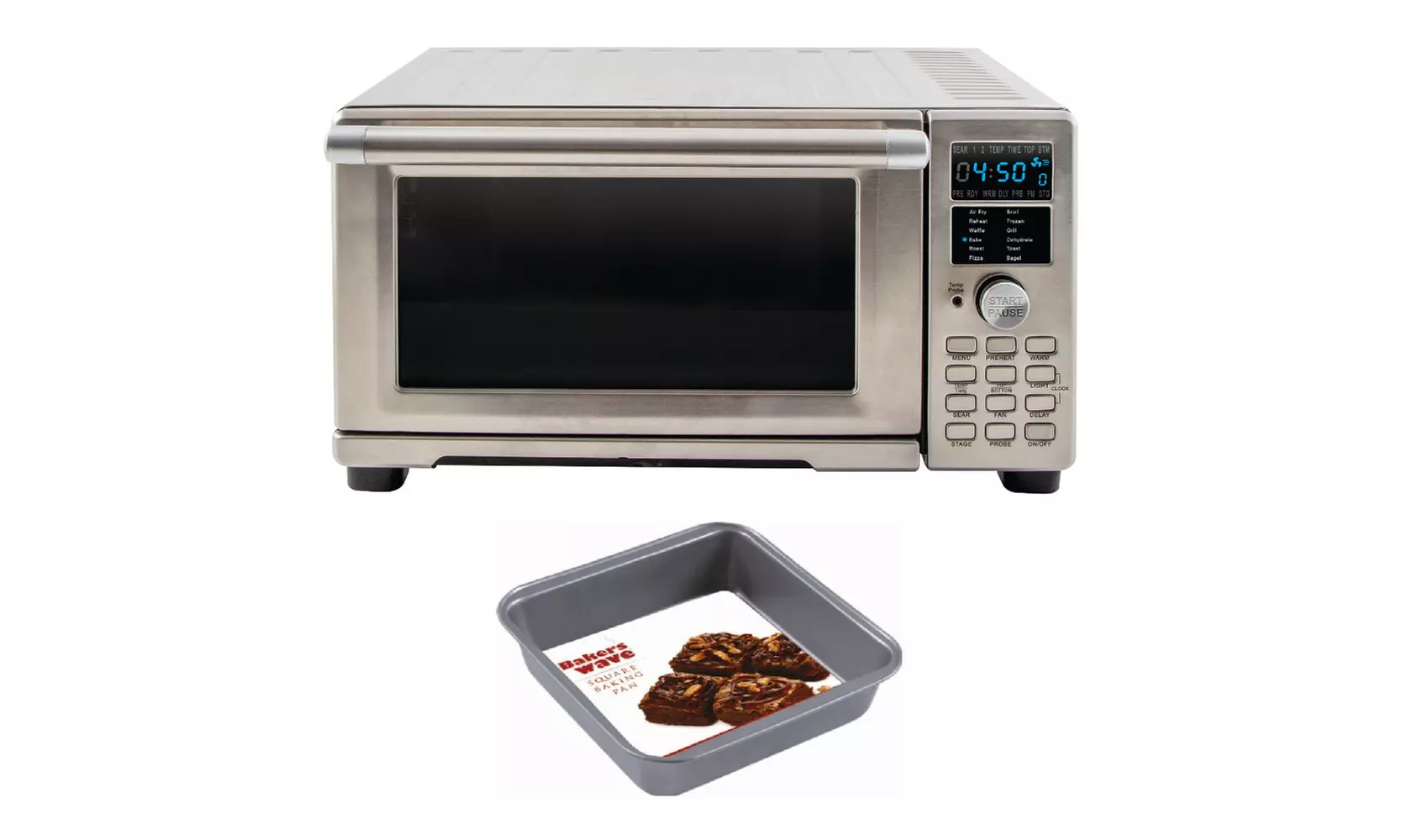 NuWave Bravo XL Air Fryer Toaster Oven with Square Pan - Second Medium