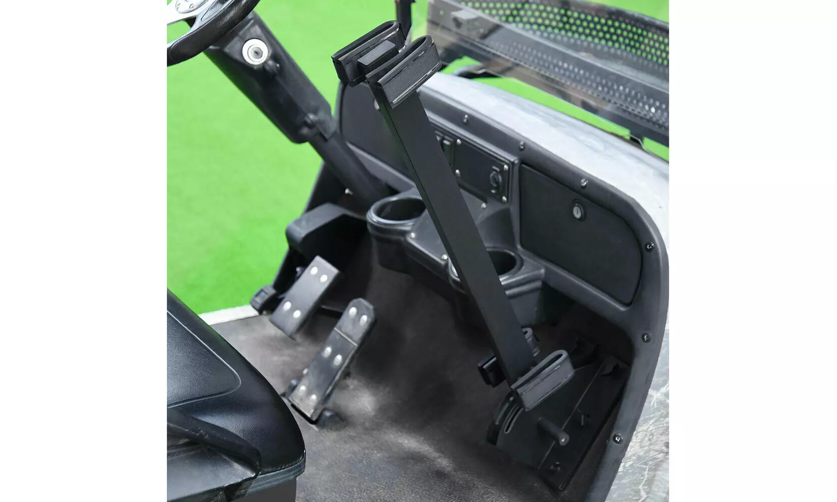 Gun Rack Golf Cart Stand Up Club Car Gun Holder Rifle Quick Release EZGO Yamaha - Primary Image