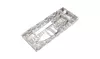 Silver Cake Server Set - Stainless Steel Wedding Knife,  Ribbon Wrapped Handle