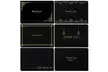120 Pcs Thank You Cards Bulk Set with Envelopes, Black with Gold Foil Designs - Second Medium