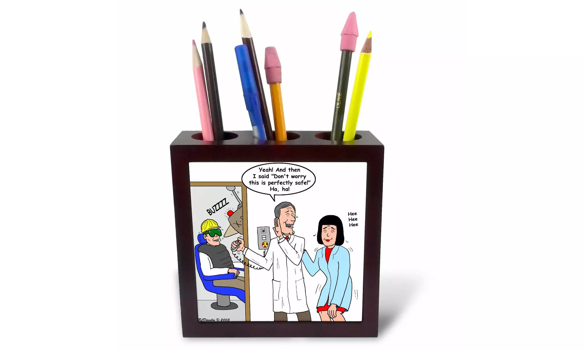  Tile Pen Holder - Dentist X-Rays - 5-inches  - Primary Image