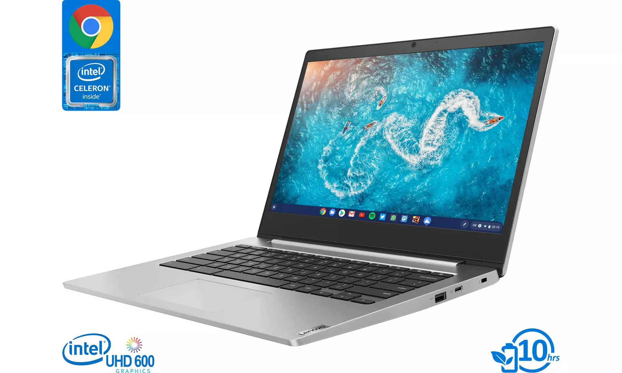Lenovo IdeaPad 3, 14" HD, N4020, 4GB RAM, 32GB eMMC, Chrome OS - Primary Image