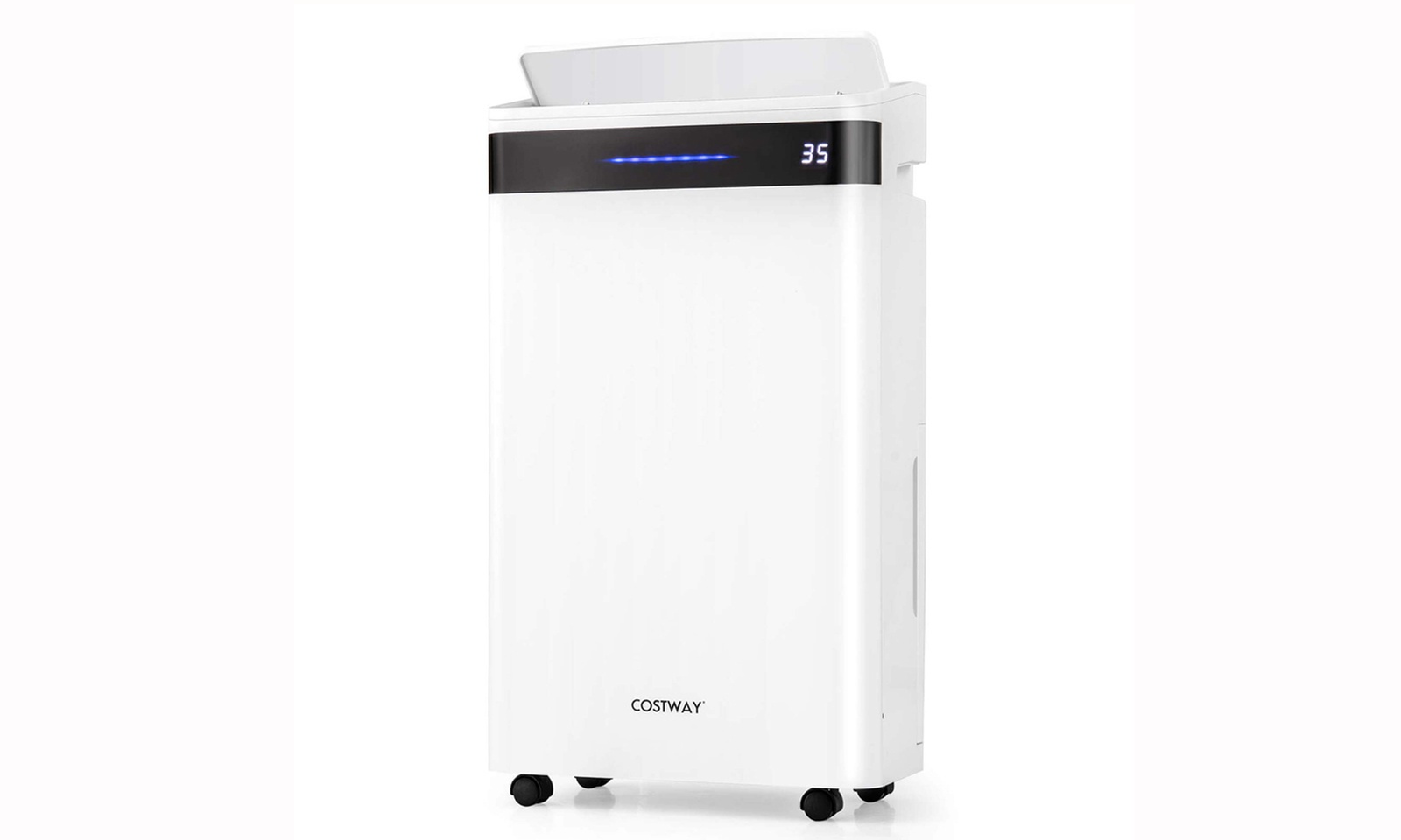 Costway 57 Pint Dehumidifier for Basement with 4 Modes 3-Color Indicator