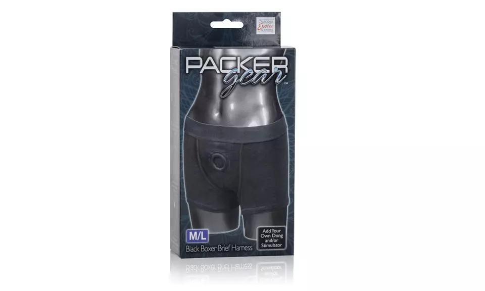 Packer Gear Black Boxer Brief Harness - Medium-Large - Primary Image