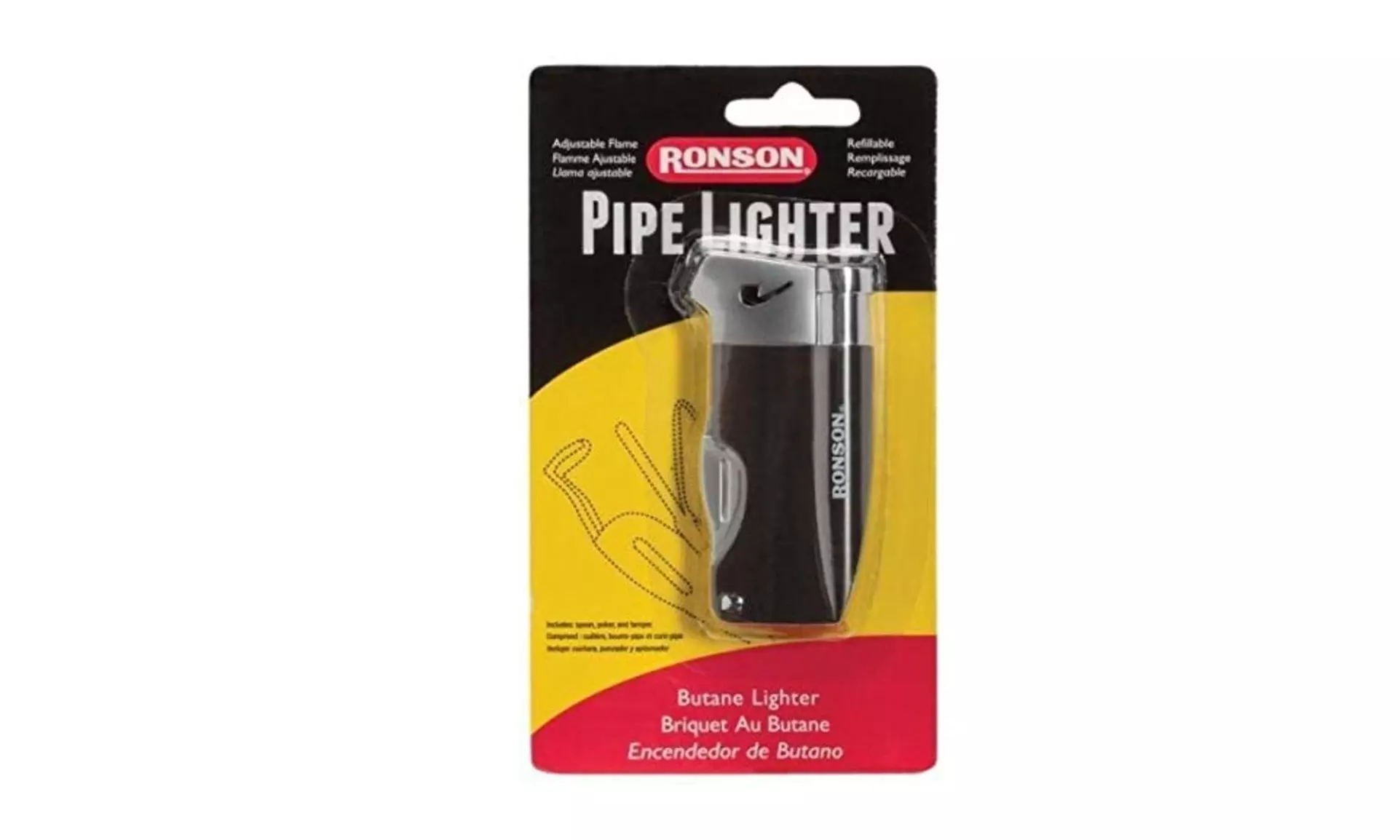 Ronson Butane Pipe Lighter Tools, Adjustable, Refillable #41804 - Second Medium