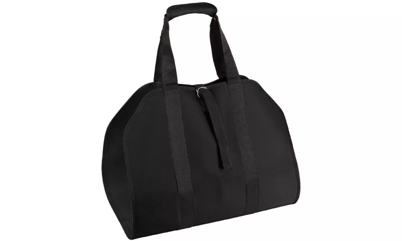 Heavy Duty Camping Firewood Log Carrier Tote Bag with Strap