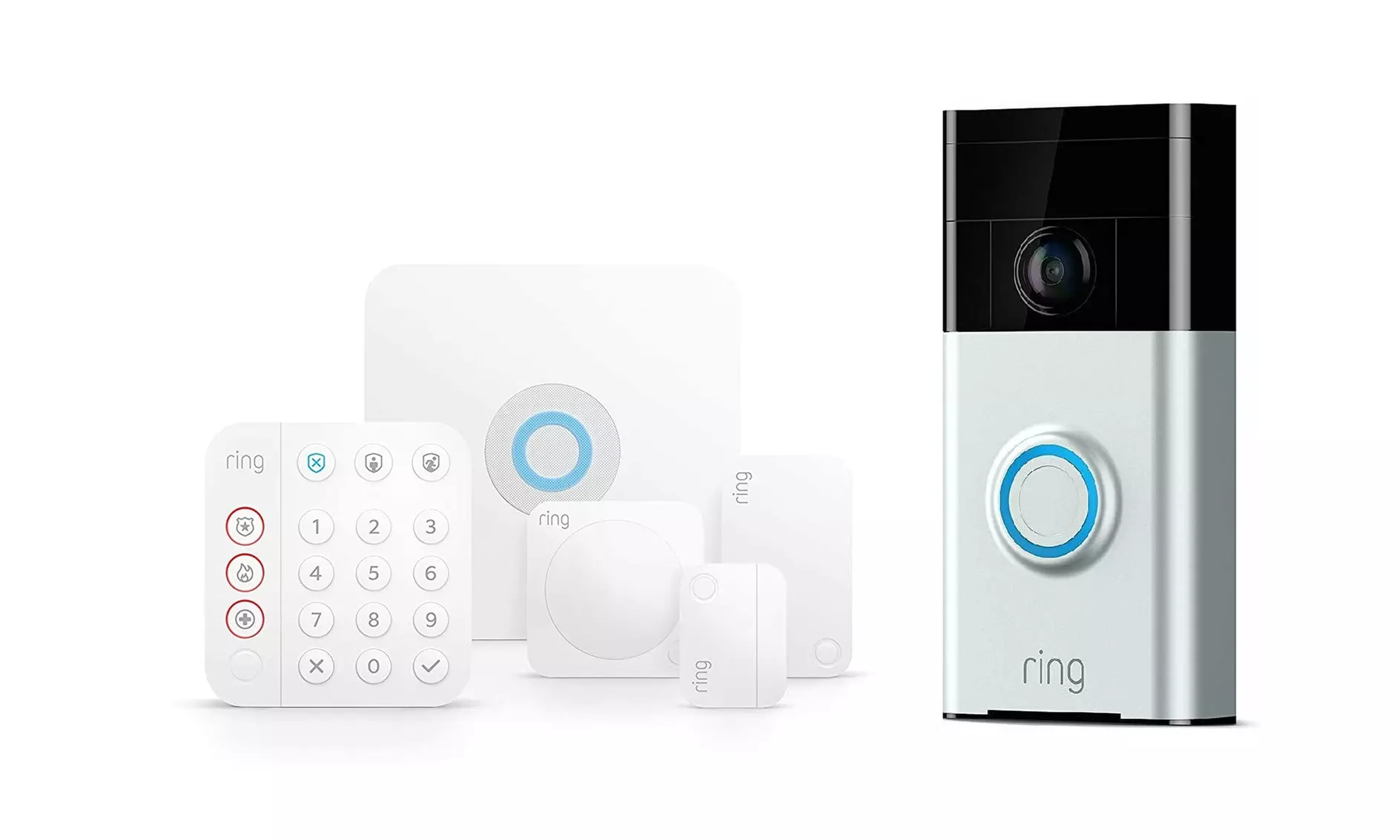 Ring Home Security Alarm System (2nd Gen) with 1080p Video Doorbell Bundle - Primary Image