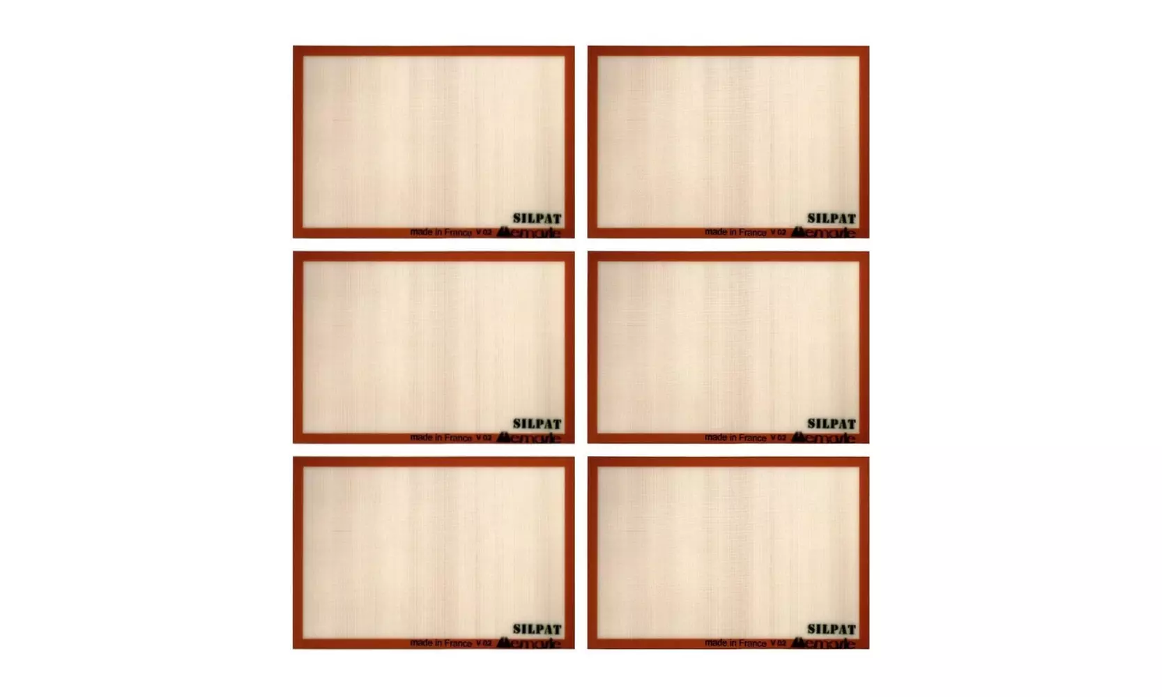 Silpat 16.5 x 24.5-Inch Non-Stick Silicone Baking Mat (6-Pack) - Primary Image