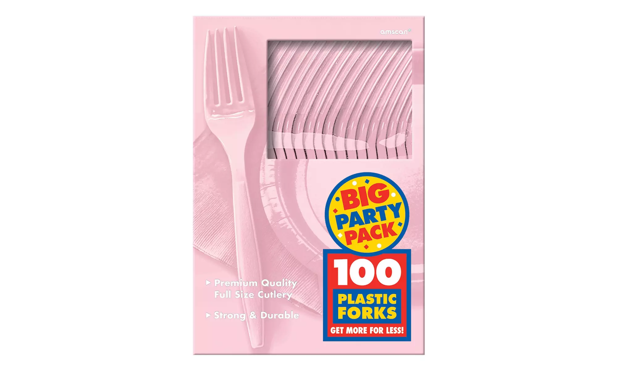 Blush Pink Mid-Weight Forks - Primary Image