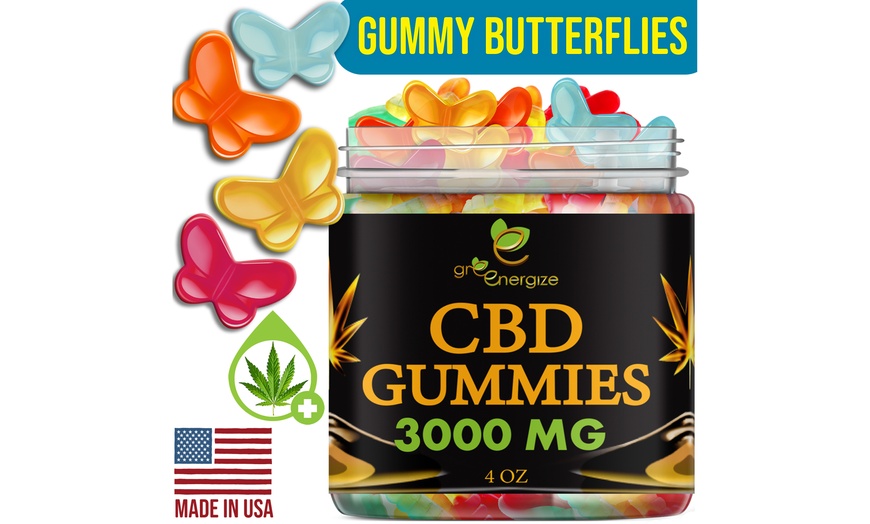 CBD Gummies 3000 Mg From Greenenergize, 4 Oz Jar, Different Shapes ...