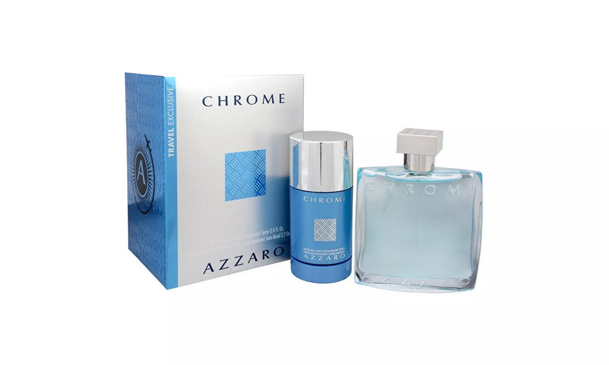 Azzaro Chrome Eau de Toilette 2PCS Gift Set For Men - Primary Image