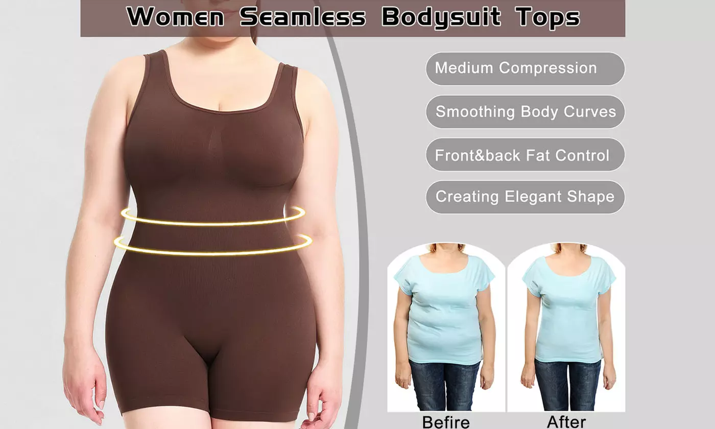 Women Seamless Butt Lifter Tummy Control Full Body Shapewear Bodysuit 