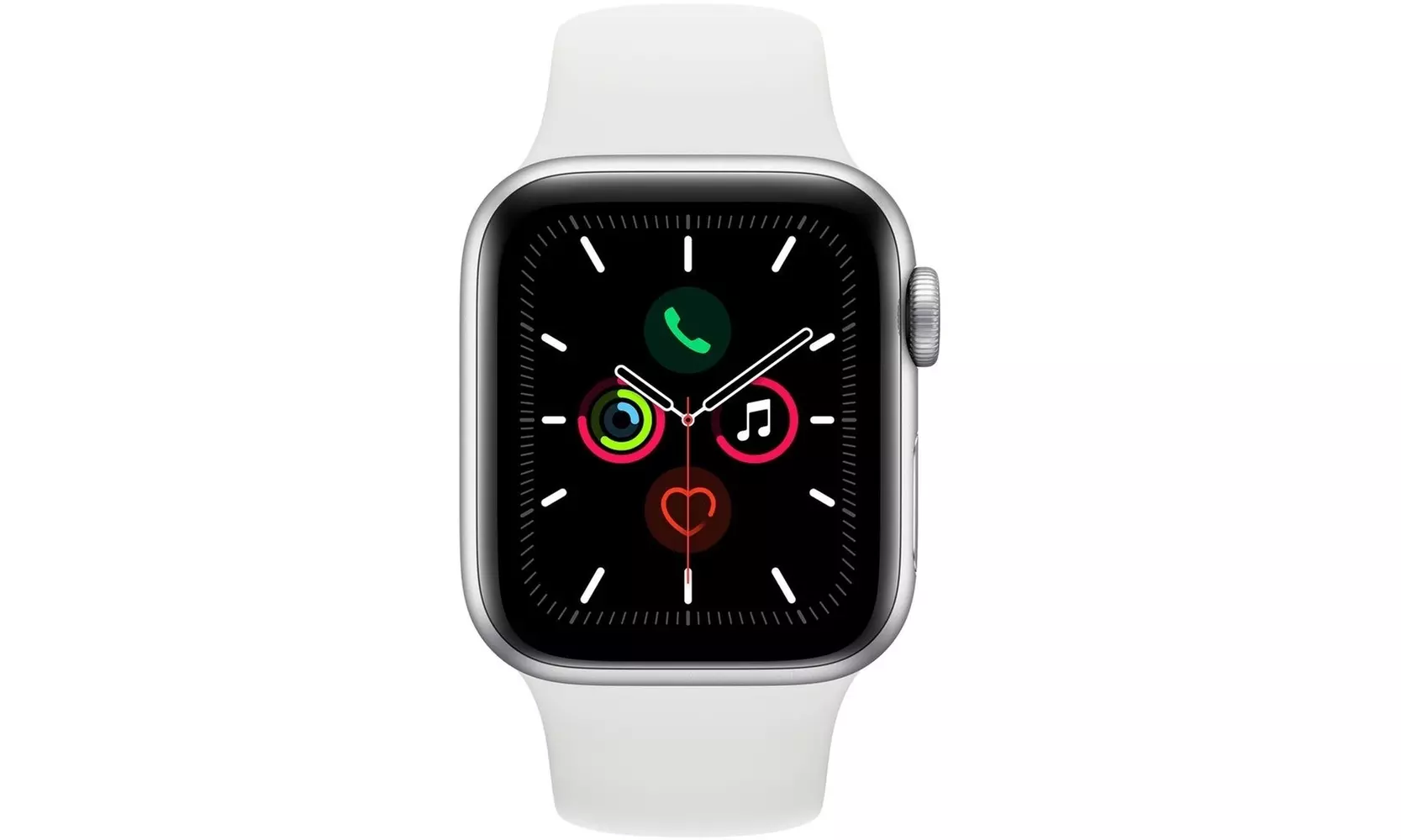 Apple Watch Series 5(GPS  Cellular) 40mm, Silver/White (C Grade) - Primary Image