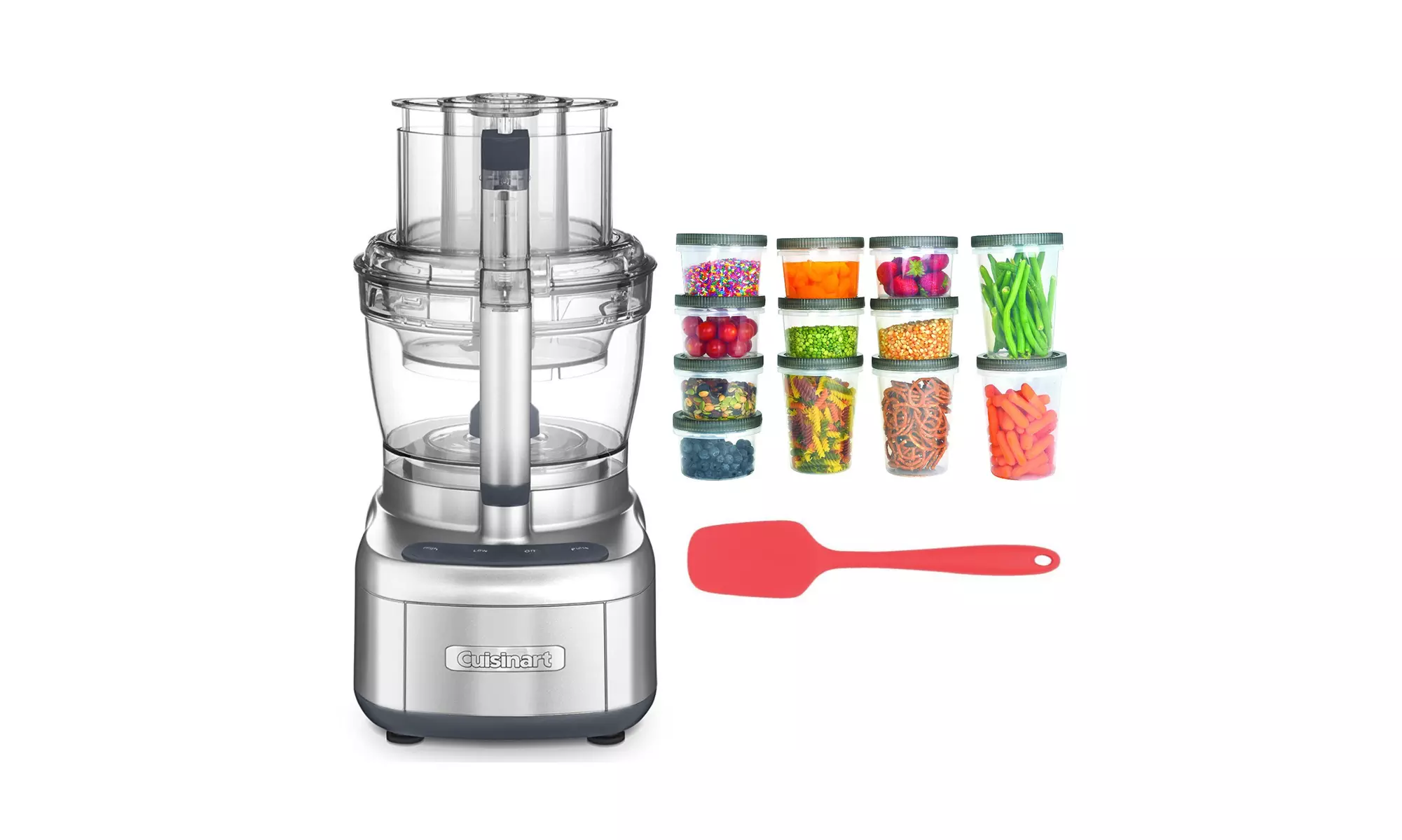 Cuisinart FP-13DSV Elemental 13-Cup Food Processor (Silver) with Lunch Bag - Primary Image
