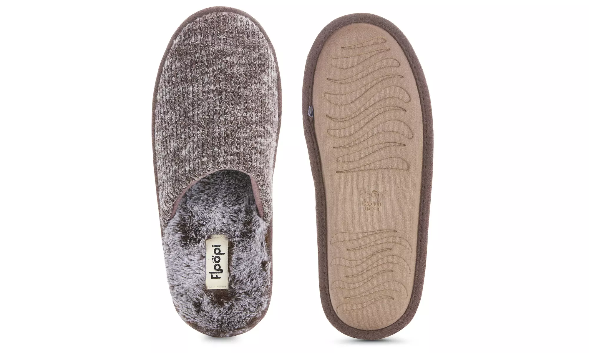 Floopi Women's Aurora Knit Scuff Slippers