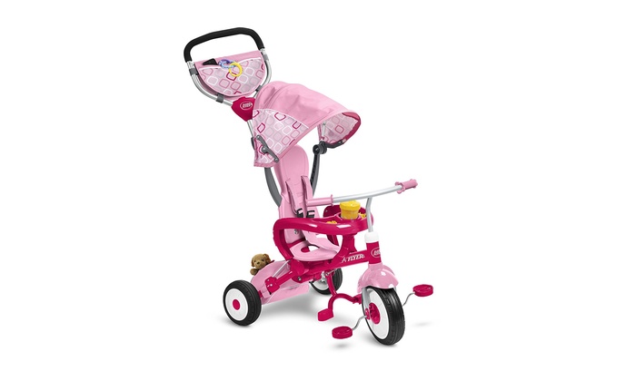 radio flyer dual deck tricycle pink